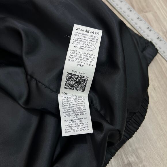 SHEIN Girls Black Quilted Hooded Long Puffer Jacket – Full Zip Size 10Y - Picture 10 of 10